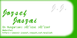 jozsef jaszai business card